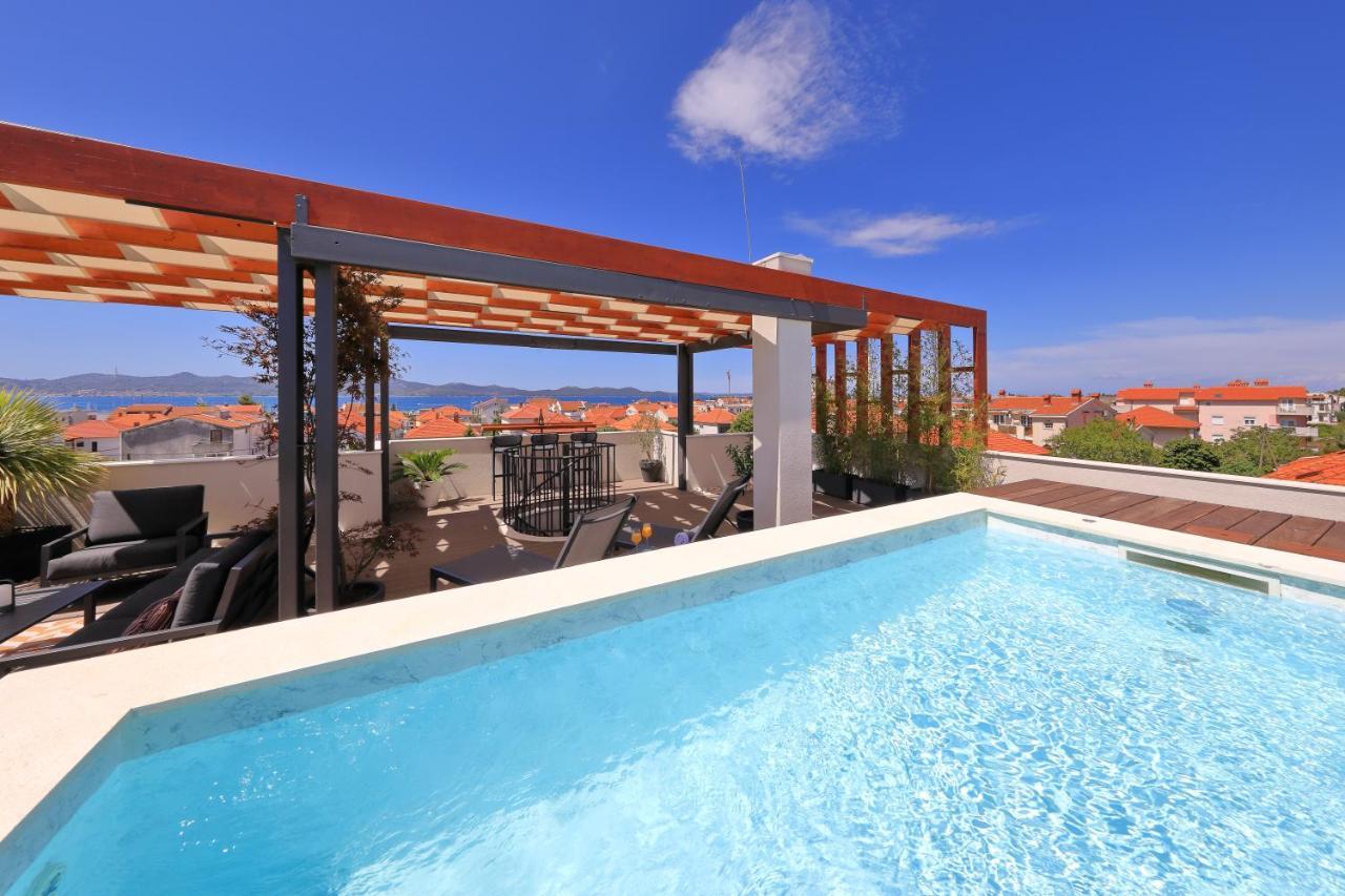 Penthouse Diem - Private Pool With Sea View Zadar Luaran gambar