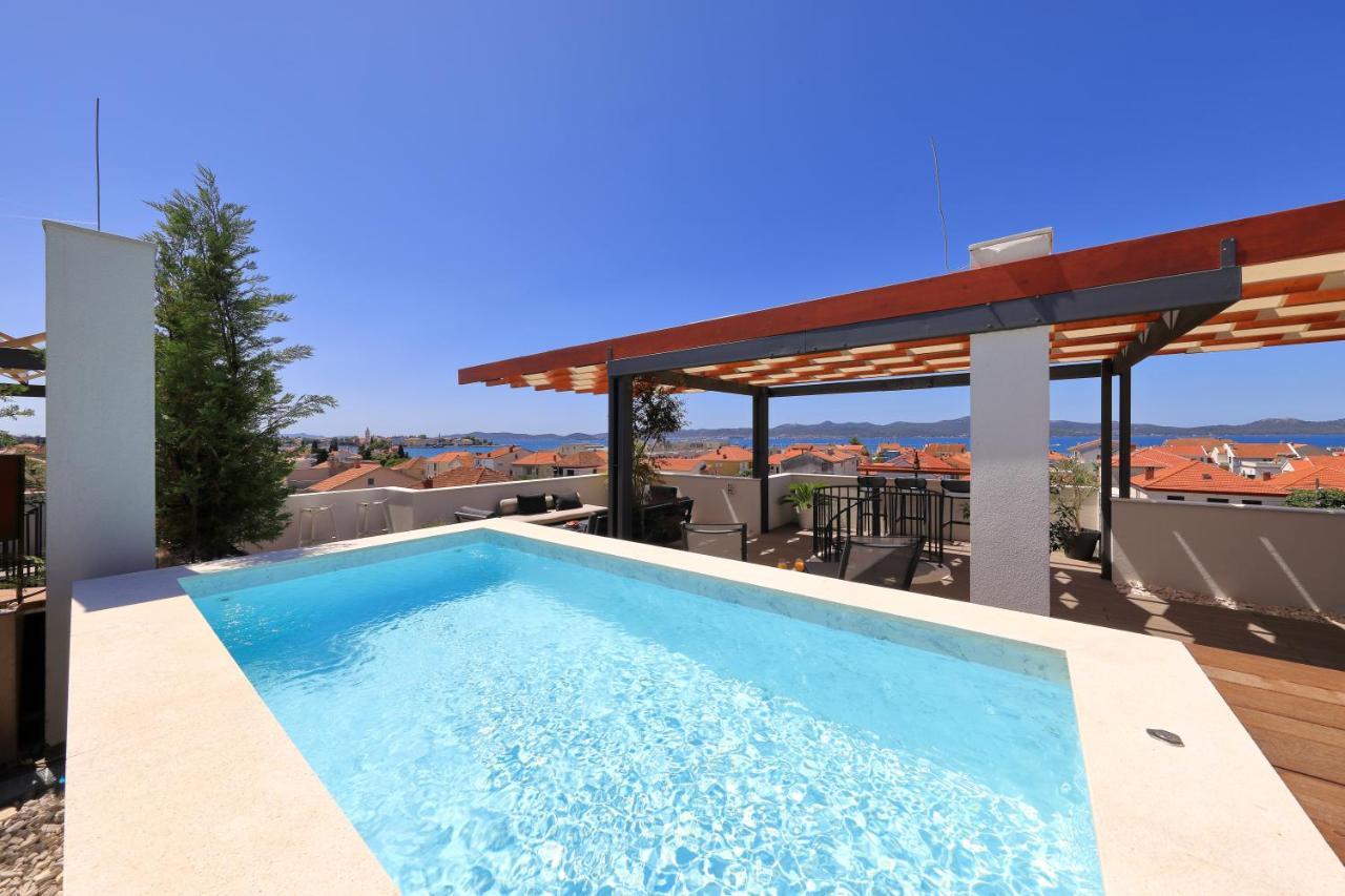 Penthouse Diem - Private Pool With Sea View Zadar Luaran gambar