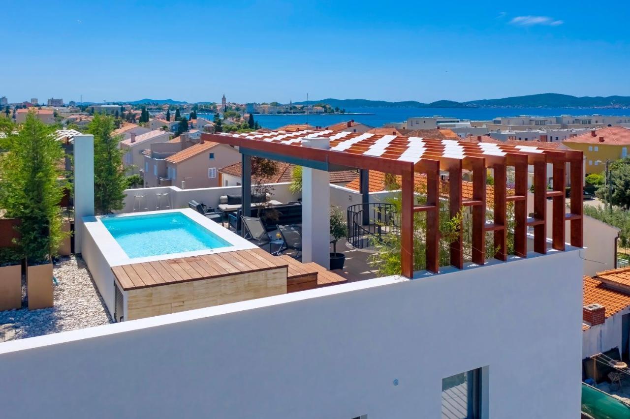 Penthouse Diem - Private Pool With Sea View Zadar Luaran gambar