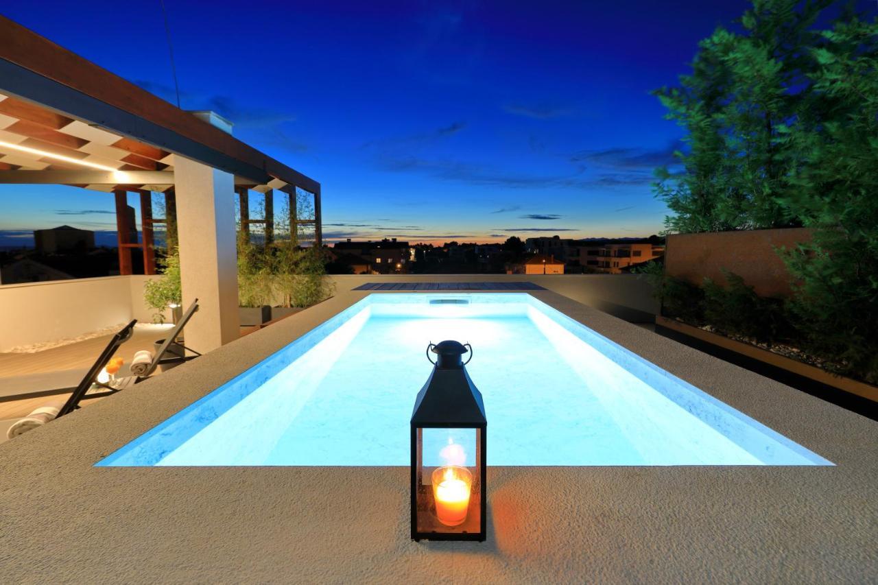 Penthouse Diem - Private Pool With Sea View Zadar Luaran gambar