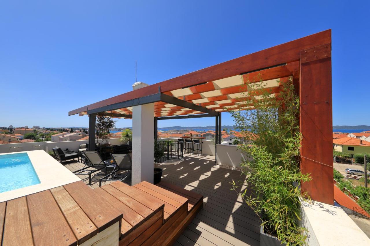 Penthouse Diem - Private Pool With Sea View Zadar Luaran gambar